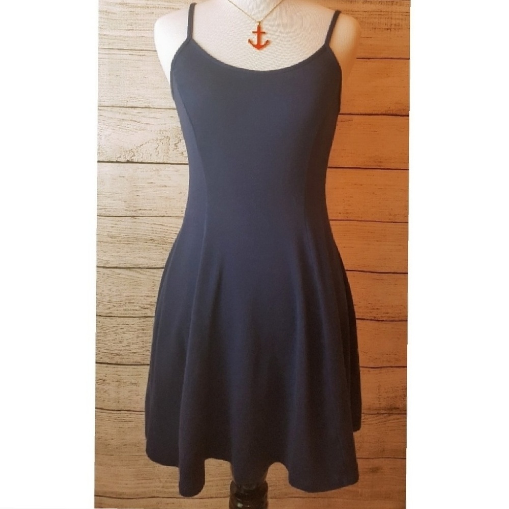 FOREVER 21 Navy Spaghetti Strap Dress